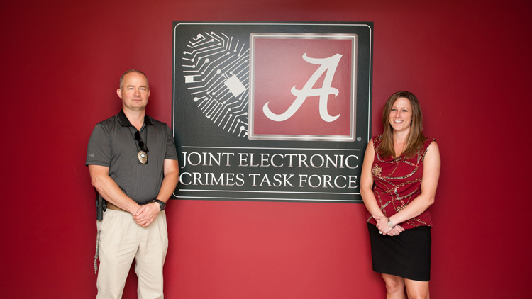 entrance to the Joint Electronic Crimes Task Force offices